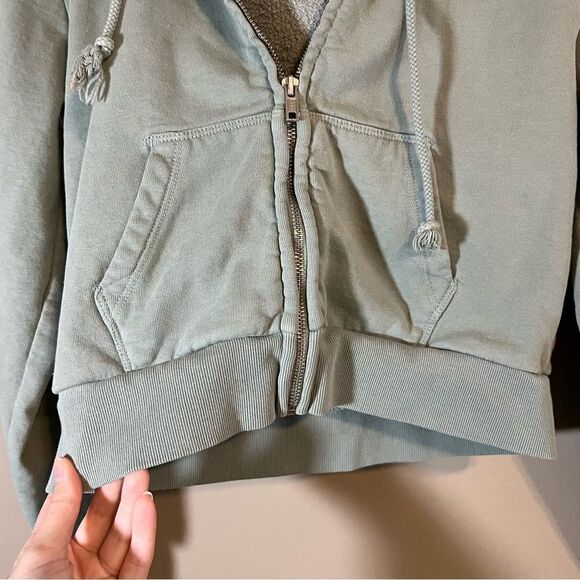 ✨ John Galt Women’s Sage Green Gray Hoodie - Picture 3 of 11